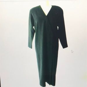 VTG WOMEN'S MARY ANN RESTIVO DRESS BLACK SZ 8 WOOL